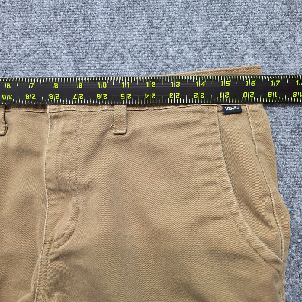 Vans Chino Pants Mens 32 Khaki Slim Fit Stretch Skate Streetwear Casual Workwear - Picture 11 of 15
